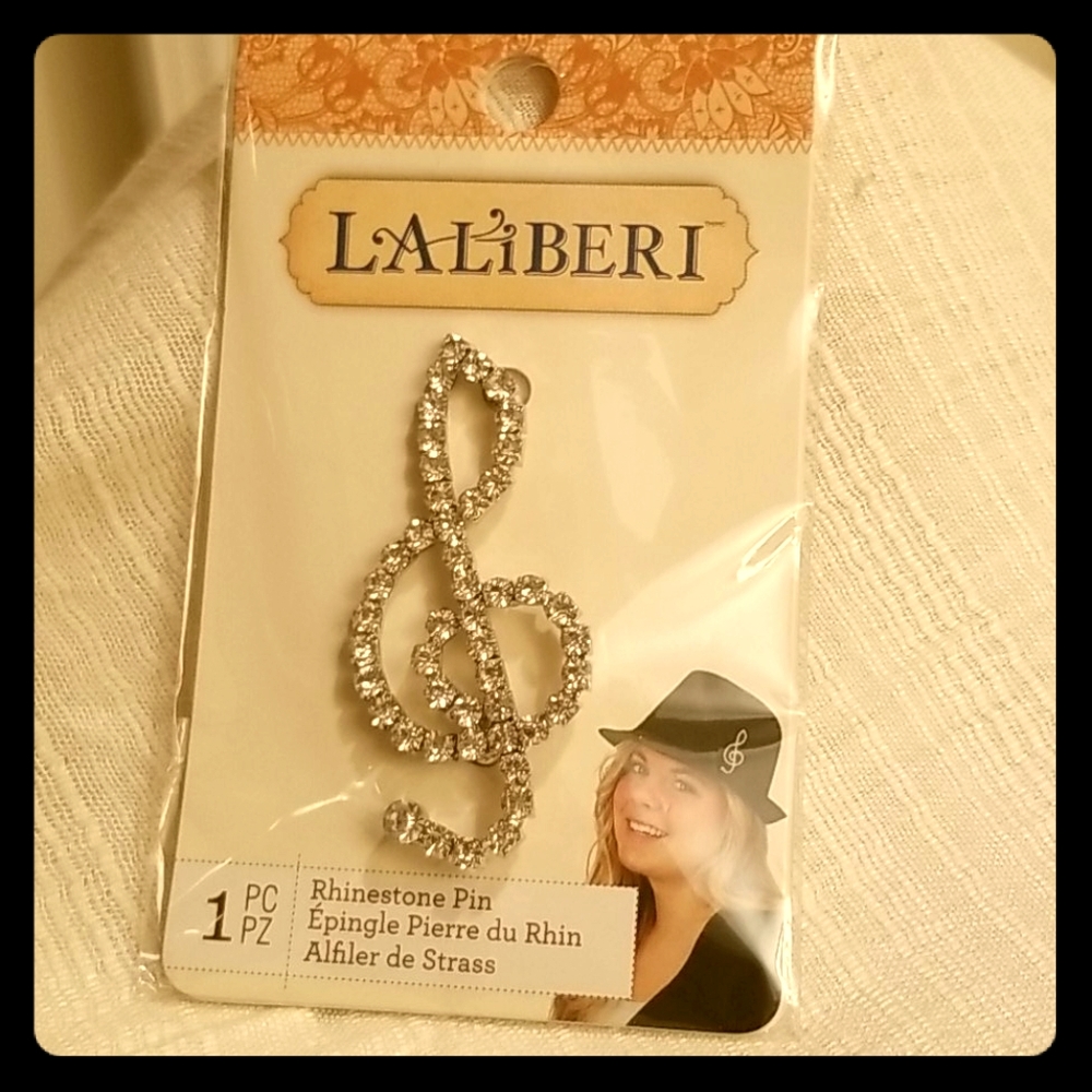 LaLiberi Rhinestone Pin